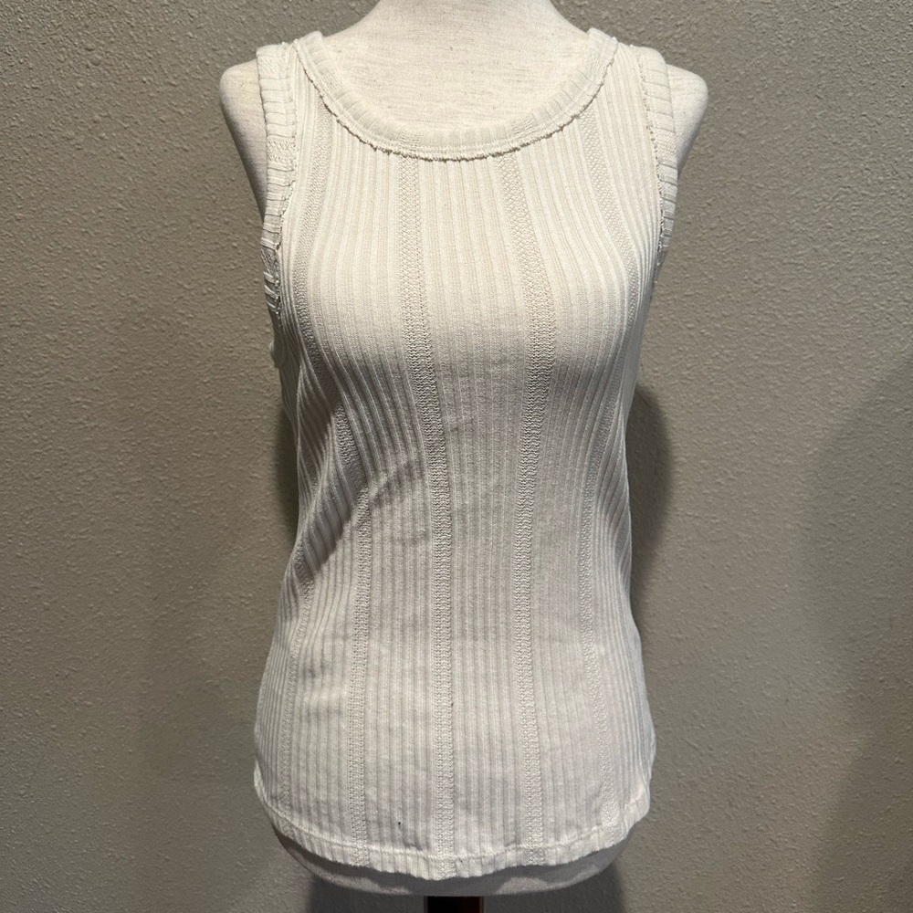NWT cream Anthropologie knit tank top
